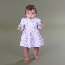 Load image into Gallery viewer, Little Bee by Dimples Cotton Tiered Dress- Floral
