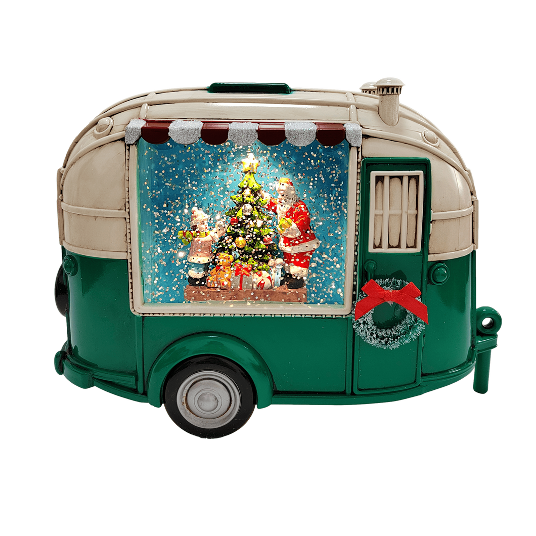 SamX Lava Camper Green with Santa Scene