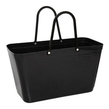 Load image into Gallery viewer, Hinza Large Black Bag- Green Plastic
