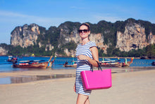 Load image into Gallery viewer, Hinza Large Hot Pink Bag
