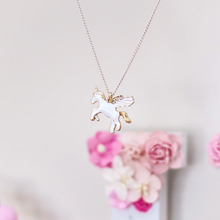 Load image into Gallery viewer, Lauren Hinkley Flying Unicorn Necklace
