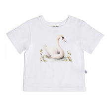 Load image into Gallery viewer, Little Bee by Dimples Cotton T-Shirt- Swan
