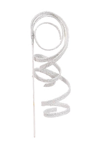 Flower Systems Glitter Curly Spray White