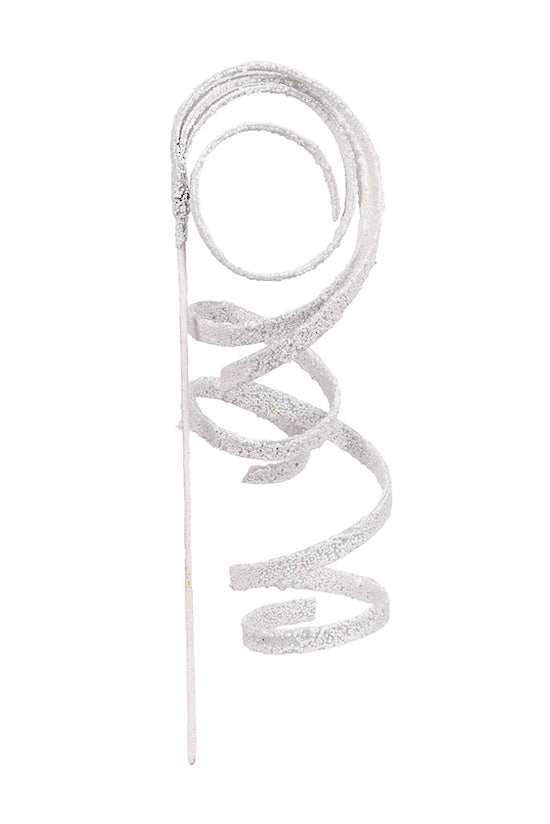 Flower Systems Glitter Curly Spray White