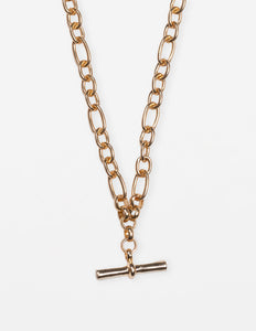 Stella & Gemma Chunky Fob Necklace- Gold