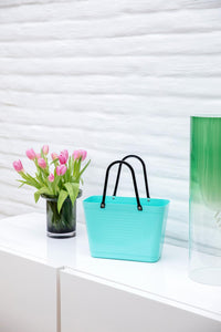 Hinza Small Aqua Bag- Green Plastic