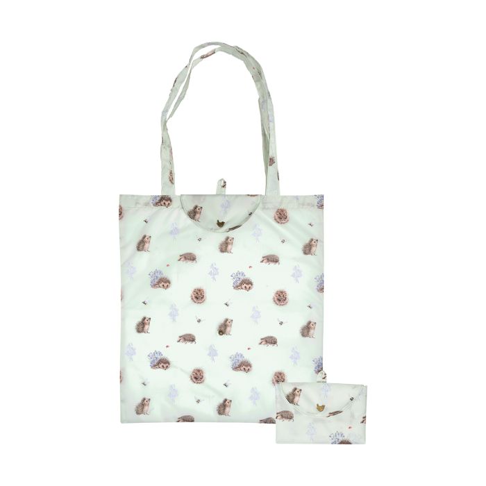 Wrendale Designs Foldable Shopping Bag- 'Awakening'Hedgehog