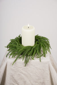 Flower Systems Norfolk Pine Candle Ring 33cm