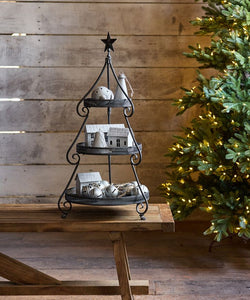 French Country Collections Tiered Christmas Stand Small