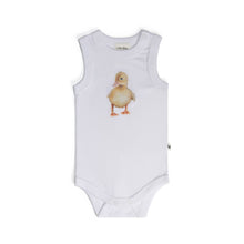 Load image into Gallery viewer, Little Bee by Dimples Cotton Singlet Bodysuit-Duck

