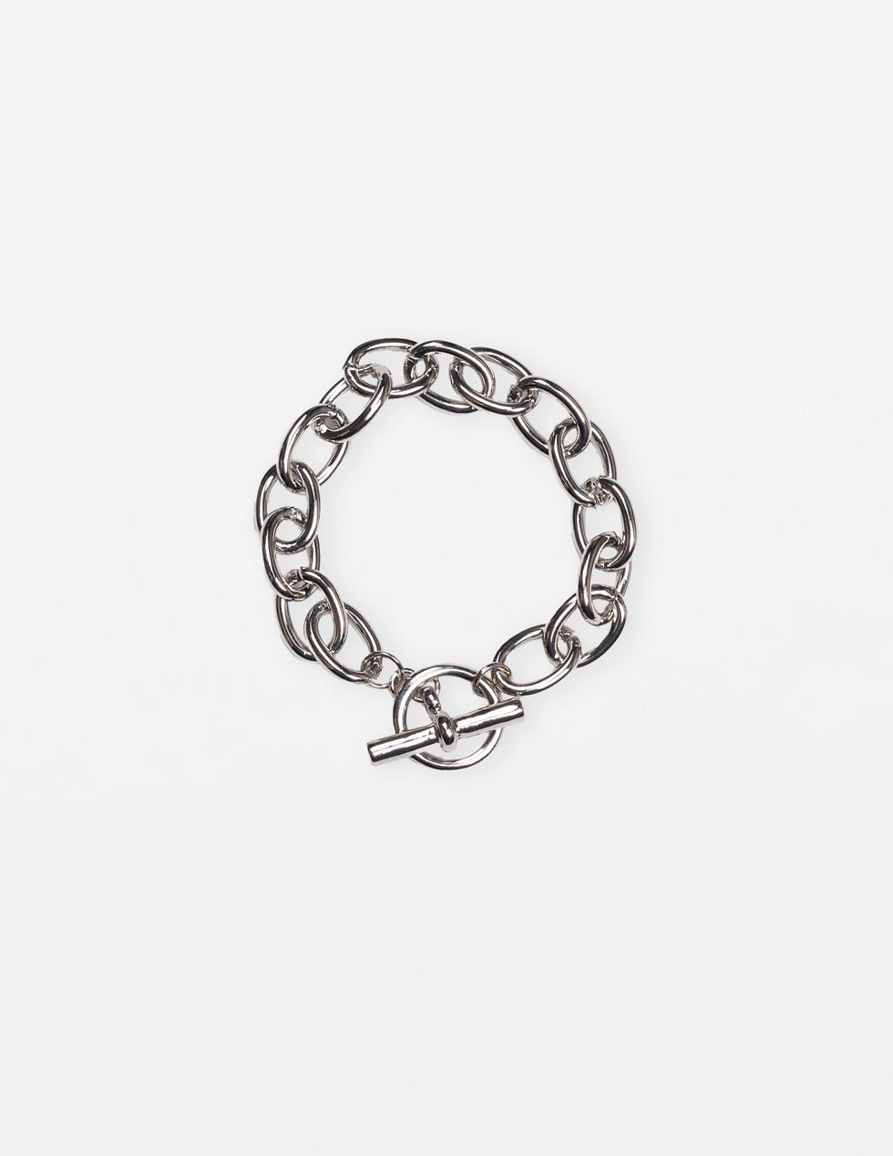 Stella & Gemma Chunky Fob Bracelet- Silver