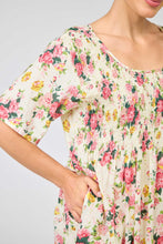 Load image into Gallery viewer, Arabella New Floral Shirred Bodice Short Sleeve Nightie
