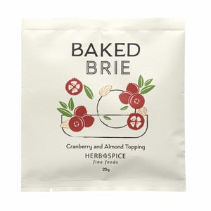Herb & Spice Baked Brie Cranberry & Almond Topping