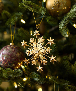 French Country Collections Hanging Jewelled Snowflake Ornament