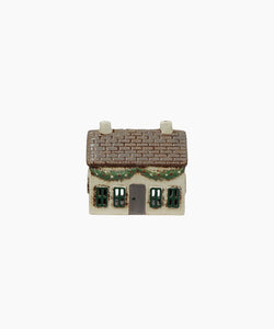 PRE-ORDER French Country Collections Christmas Tea Light Cottage with Swag