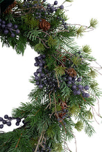 Load image into Gallery viewer, Flower Systems Woodland Blueberry Wreath 60cm Large
