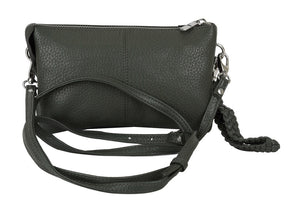 Urban Forest Sofie Small Leather Clutch/Sling- Rambler Forest Green