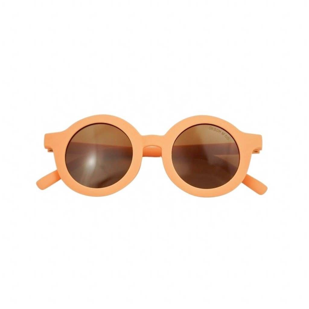 Grech & Co New Round Polarized Sunglasses- Melon