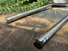 Load image into Gallery viewer, Blue Goose Round Hammered Handle Salad Servers
