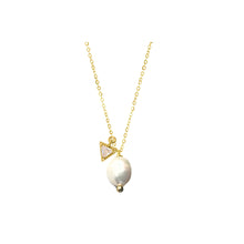 Load image into Gallery viewer, Lindi Kingi Pearl &amp; Prism Necklace Gold
