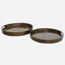 Load image into Gallery viewer, CC Interiors Round Leopard Print Tray
