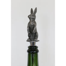 Load image into Gallery viewer, CC Interiors Rabbit Bottle Stopper in Pewter Finish
