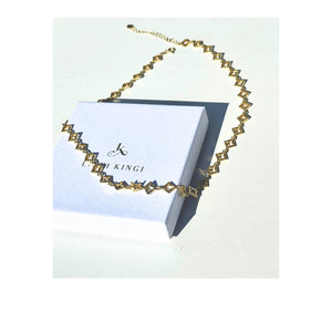 Lindi Kingi Gold Byzante Embrace Necklace