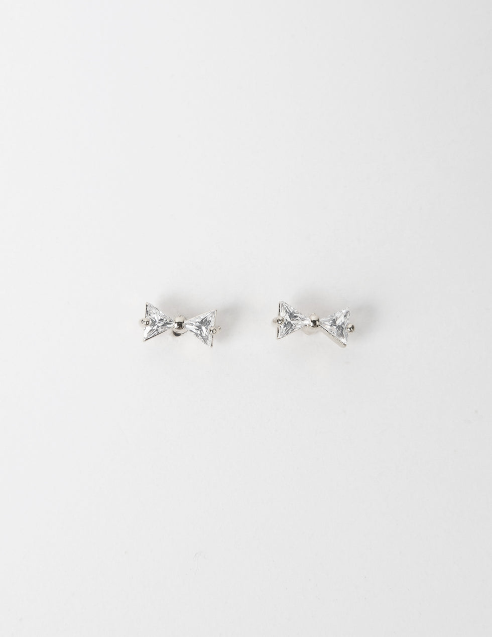 Stella & Gemma Bow Earrings- Silver