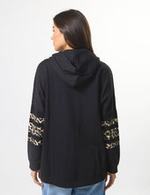 Load image into Gallery viewer, Stella &amp; Gemma Newport Hoodie Icon- Black Leopard
