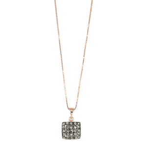 Simply Italian Crystal Square Pendant