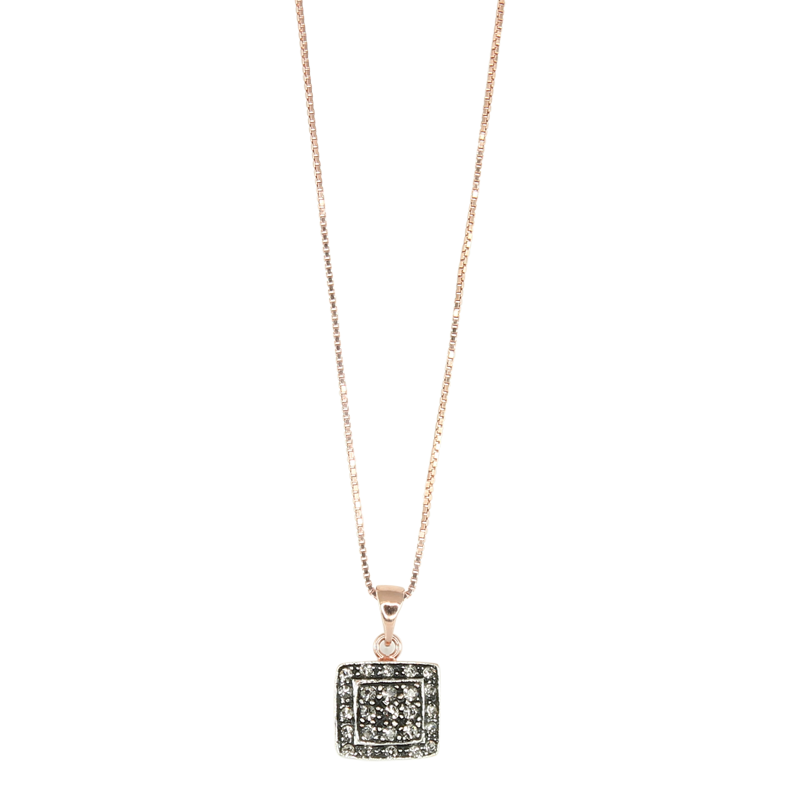 Simply Italian Crystal Square Pendant