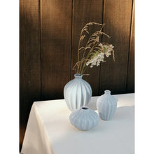 Load image into Gallery viewer, Maytime Broste Vase Amalie set of 3- Glossy Light Blue
