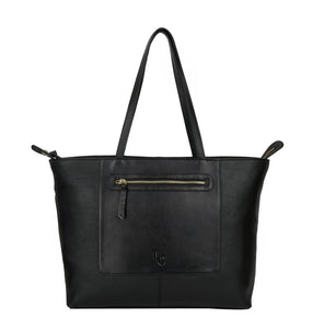 Lund & Co Norra Tote Bag Large- Black Leather