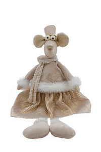 Flower Systems Ada Sitting Mouse Girl Champagne