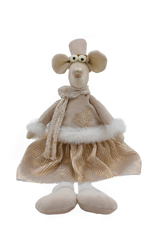 Flower Systems Ada Sitting Mouse Girl Champagne