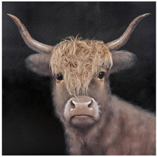 Load image into Gallery viewer, Rembrandt Bad Hair Day- Highland Cow Canvas
