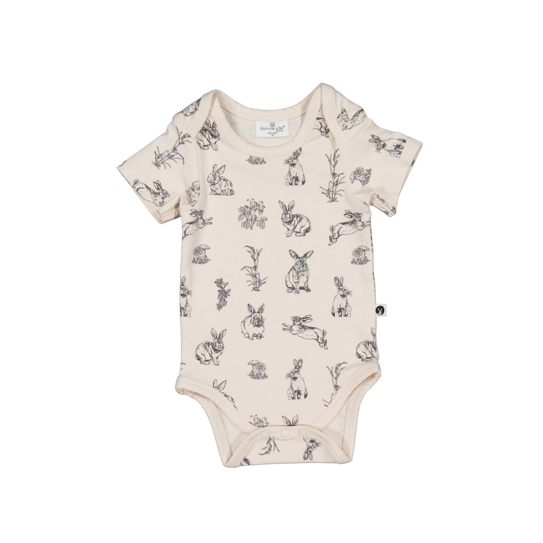 Burrow & Be Almond Burrowers Short Sleeve Bodysuit