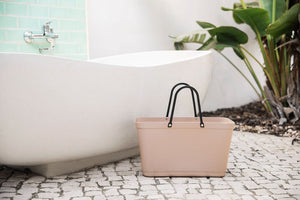 Hinza Large Nougat Bag- Green Plastic