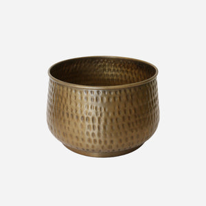 CC Interiors New York Planter in Antique Brass Finish Large