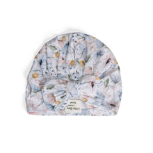 Load image into Gallery viewer, Little Bee by Dimples Cotton Bow Beanie- Floral
