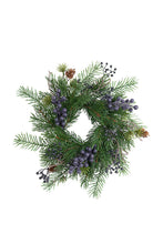Load image into Gallery viewer, Flower Systems Woodland Blueberry Wreath 30cm Small
