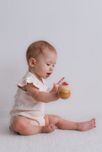 Load image into Gallery viewer, Burrow &amp; Be Almond Blush Pointelle Flutter Bodysuit
