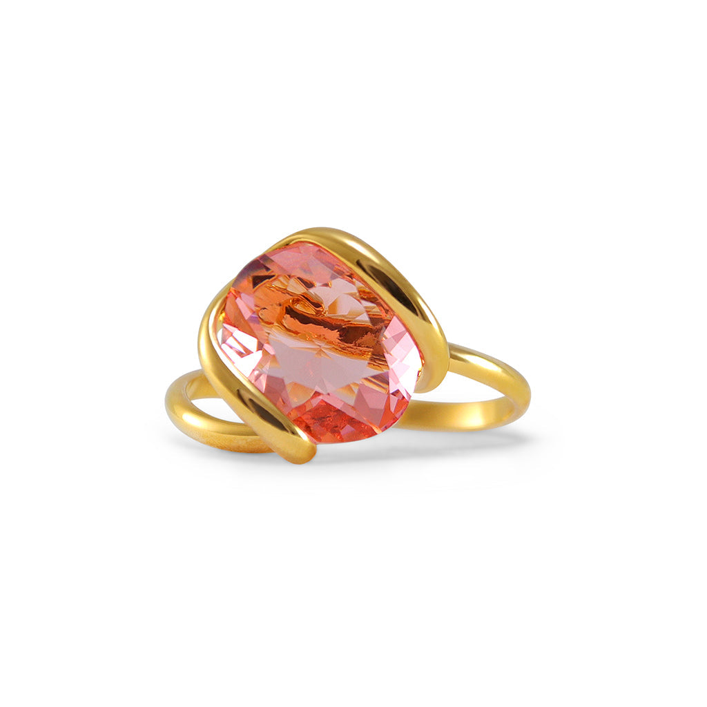 Simply Italian Pink Crystal Ring