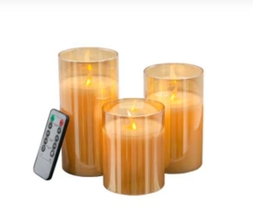 Rembrandt LED Wax Candles with Remote