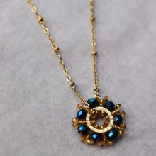 Load image into Gallery viewer, Fabuleux Vous Peacock Blue Bead Necklace
