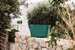 Hinza Large Dark Green Bag- Green Plastic