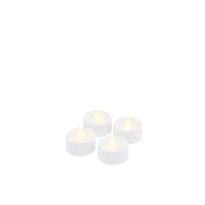 Sirius Lone Battery Tealights set of 4- White
