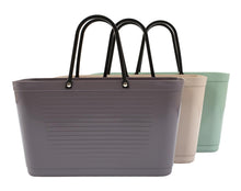 Load image into Gallery viewer, Hinza Large Plum Bag- Green Plastic
