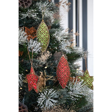 Load image into Gallery viewer, Maytime Majestic Hanging Beaded Star- Red
