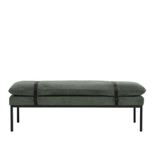 Load image into Gallery viewer, Hawthorne Baxter Fabric Ottoman/Bench- Sage
